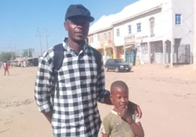 AprilMission Chairman with a child he rendered help to